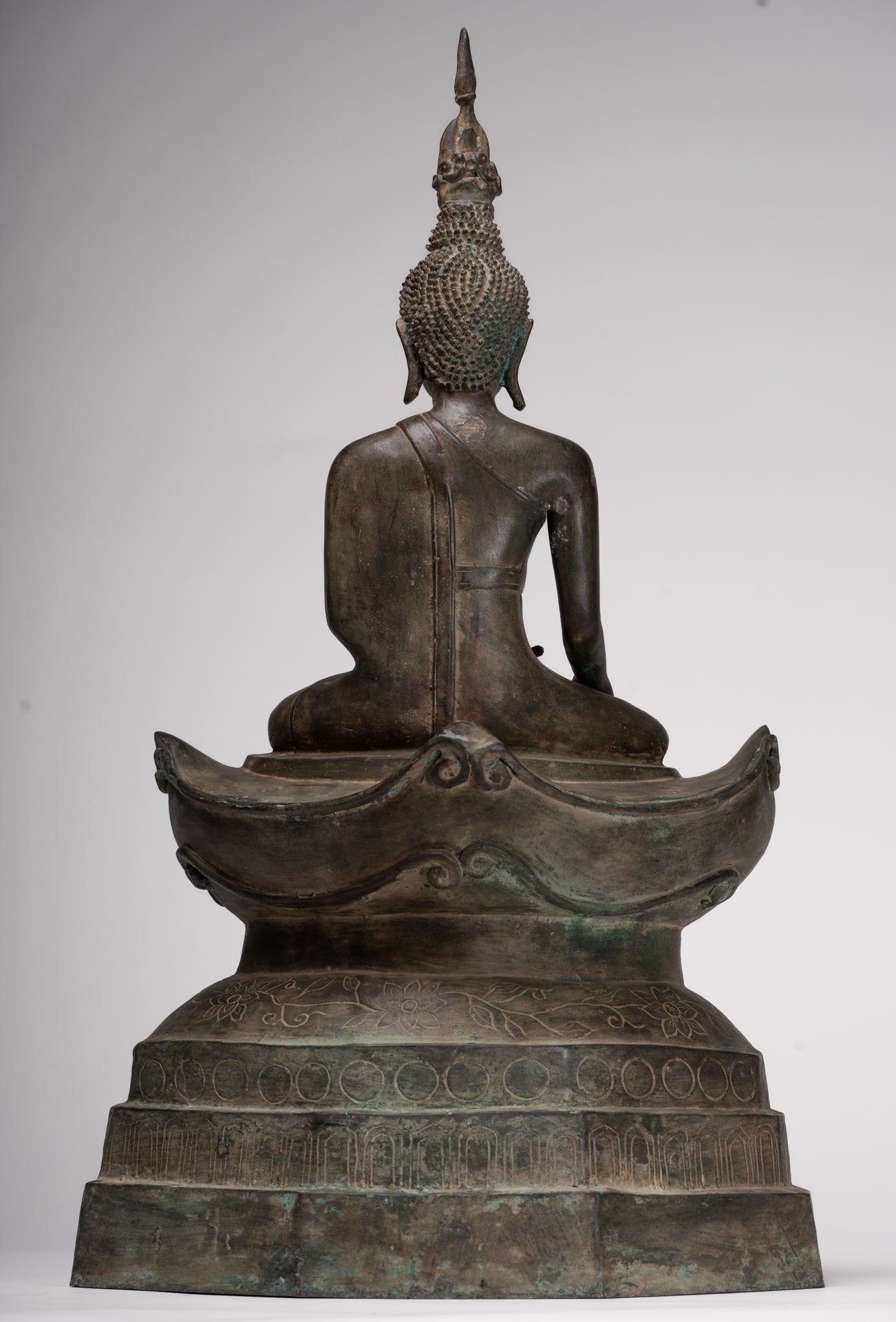 Buddha Statue - Antique Laos Style Enlightenment Buddha Statue - 55cm/22"