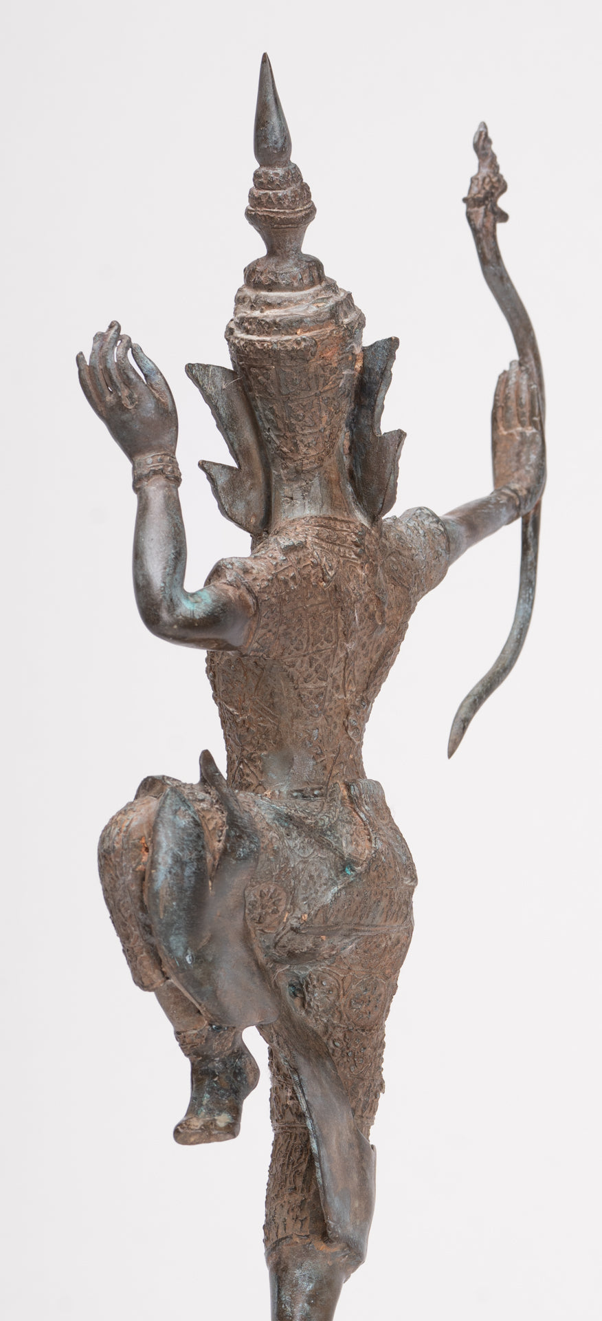 Rama Statue - Antique Thai Style Bronze Thai Rama - Avatar of Vishnu - 37cm/15"