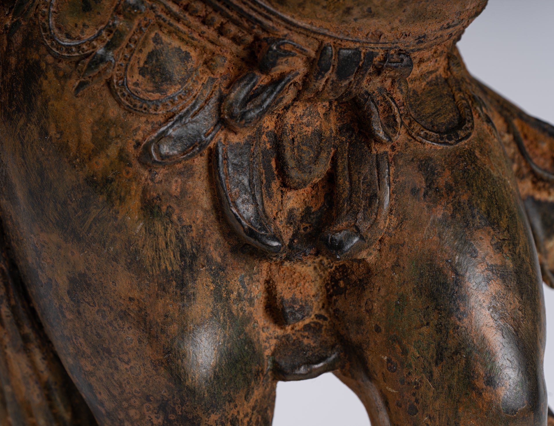 Ganesha Statue - Antique Chola Style Bronze Standing Ganesh Statue - 62cm/25"