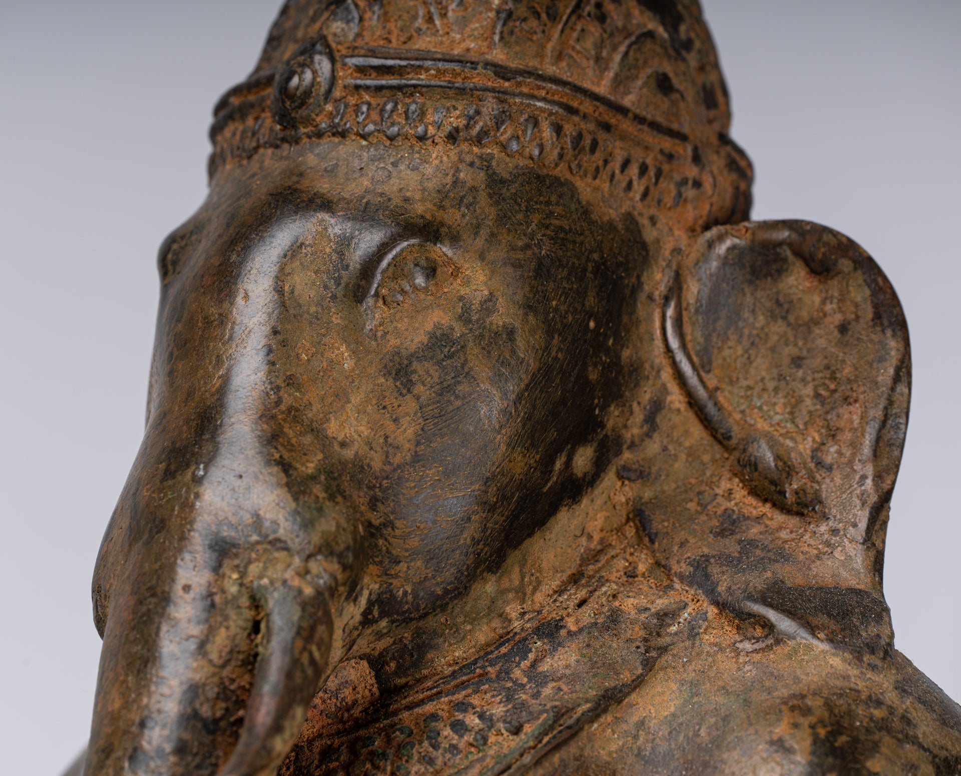 Ganesha Statue - Antique Chola Style Bronze Standing Ganesh Statue - 62cm/25"