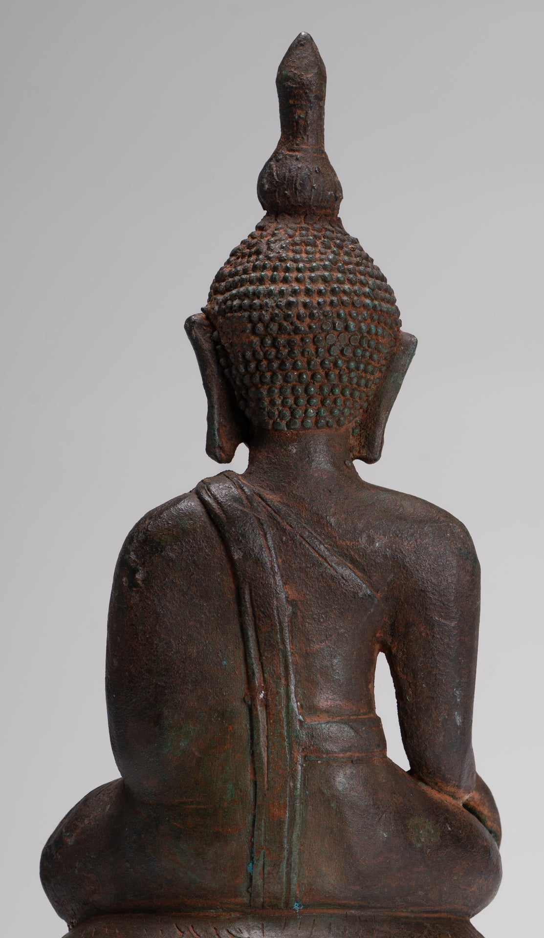 Buddha Statue - Antique Laos Style Enlightenment Buddha Statue - 33cm/13"