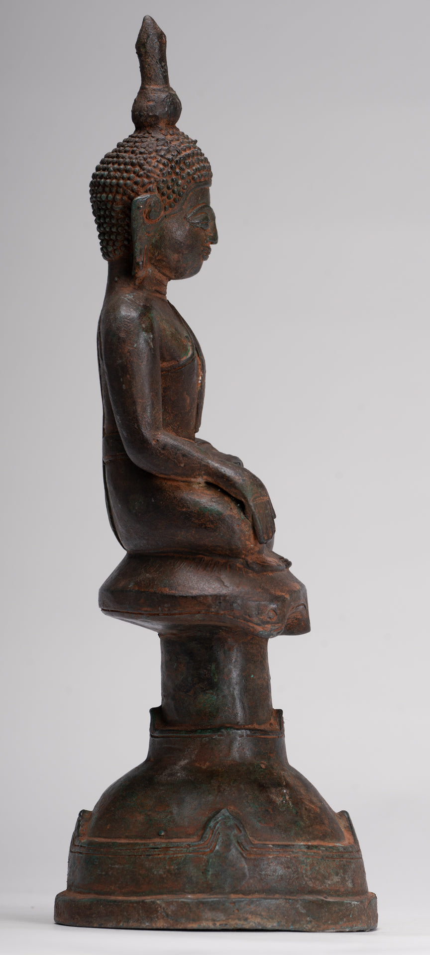 Buddha Statue - Antique Laos Style Enlightenment Buddha Statue - 33cm/13"