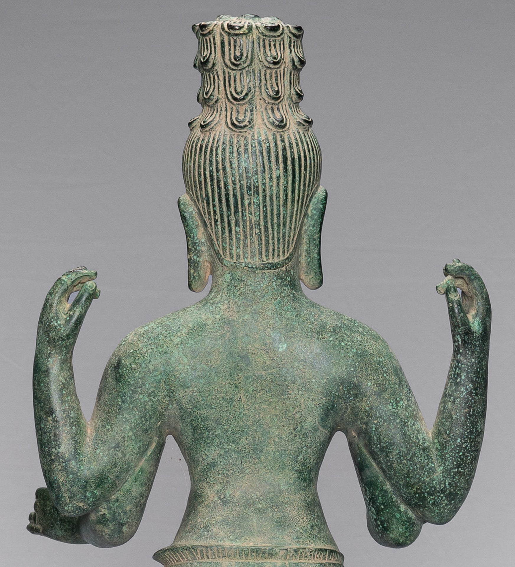 Deity Statue - Antique Khmer Style Banteay Srei Prajnaparamita Statue / Goddess - 72cm/29"