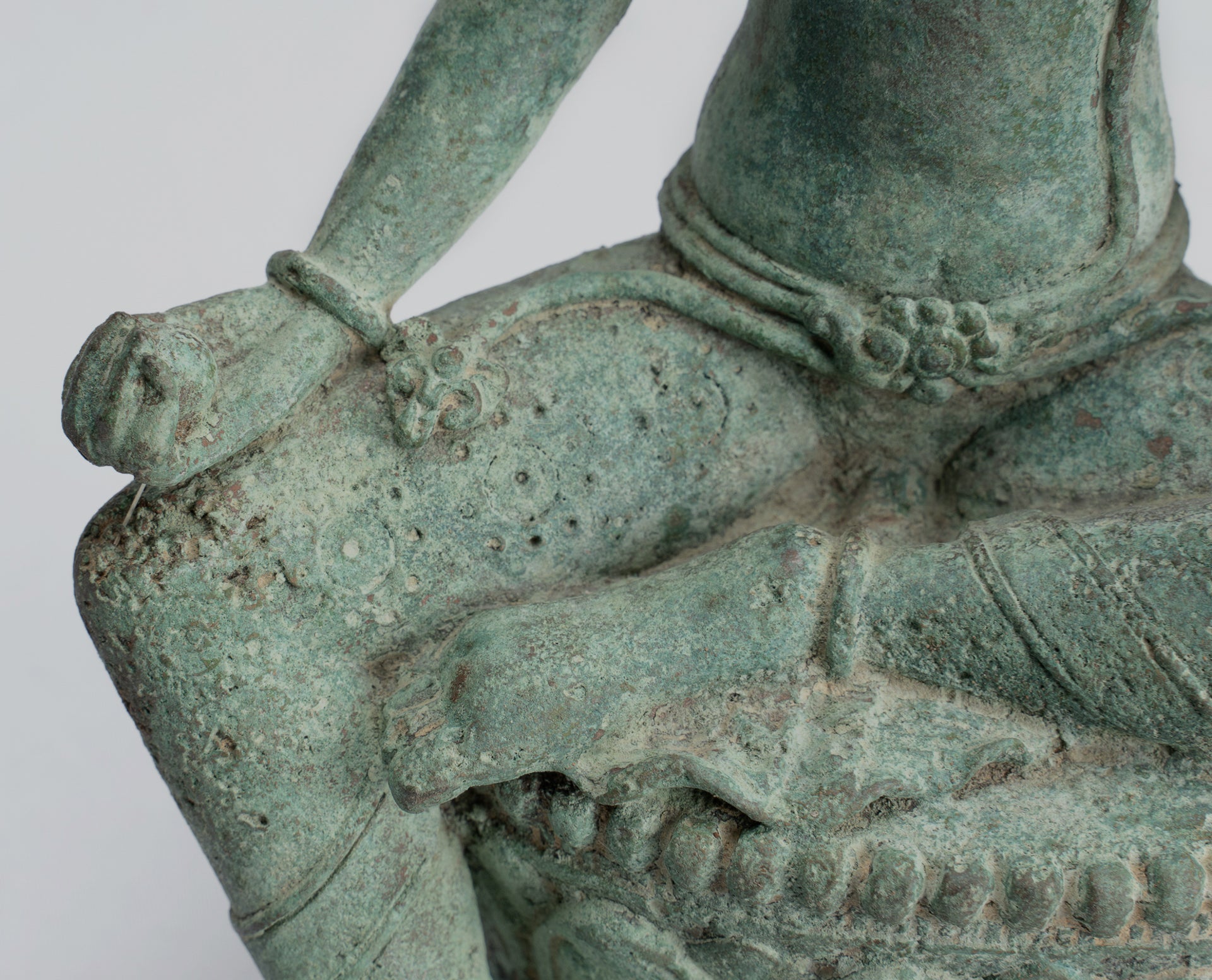 Bodhisattva Statue -Antique Indonesian Style Javanese Avalokiteshvara Bodhisattva Statue - 20.5cm/8"