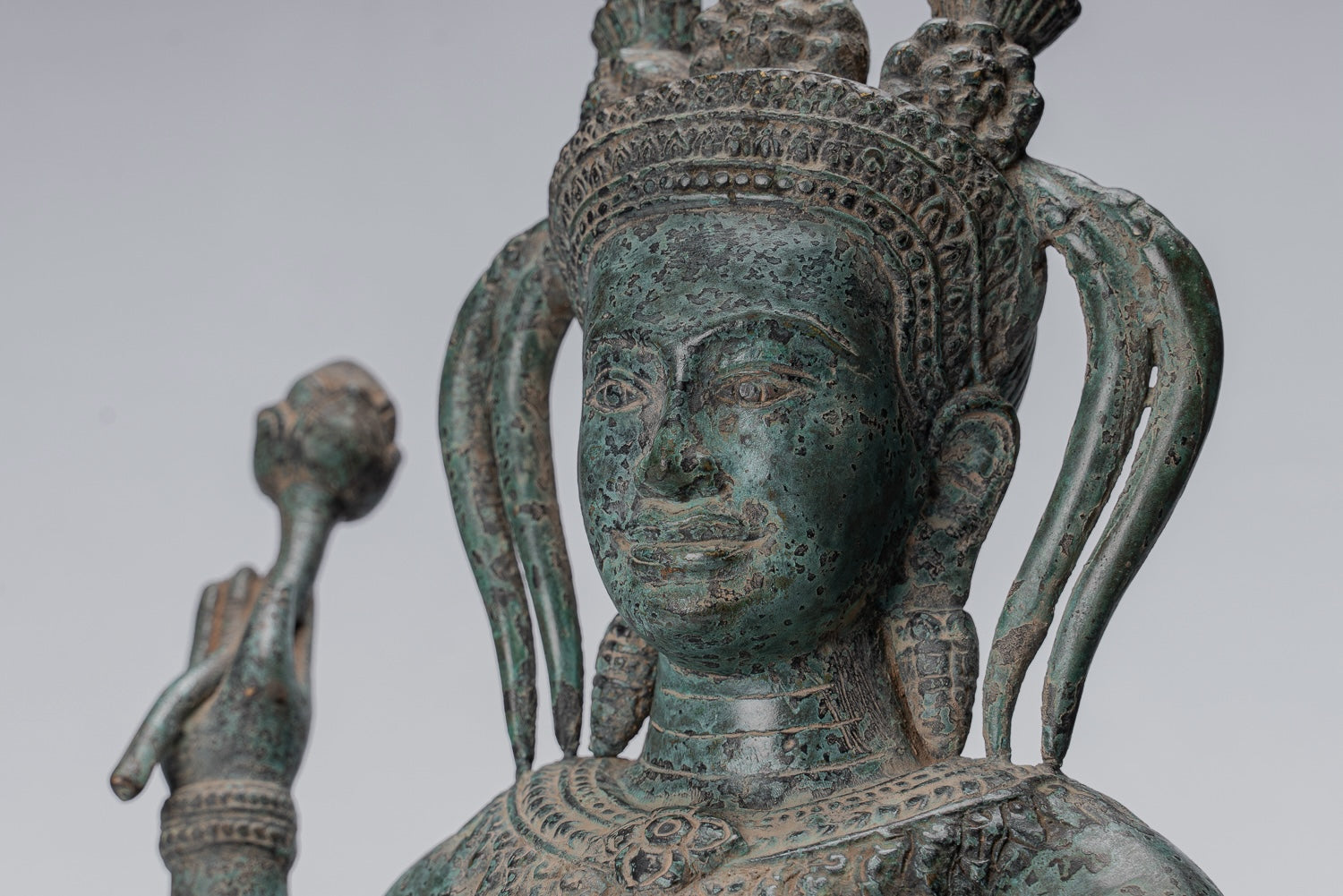 Statua Apsara - Antique Khmer in stile Khmer Bronzo Angkor Wat Apsara o Angel Statue - 62cm/25 "