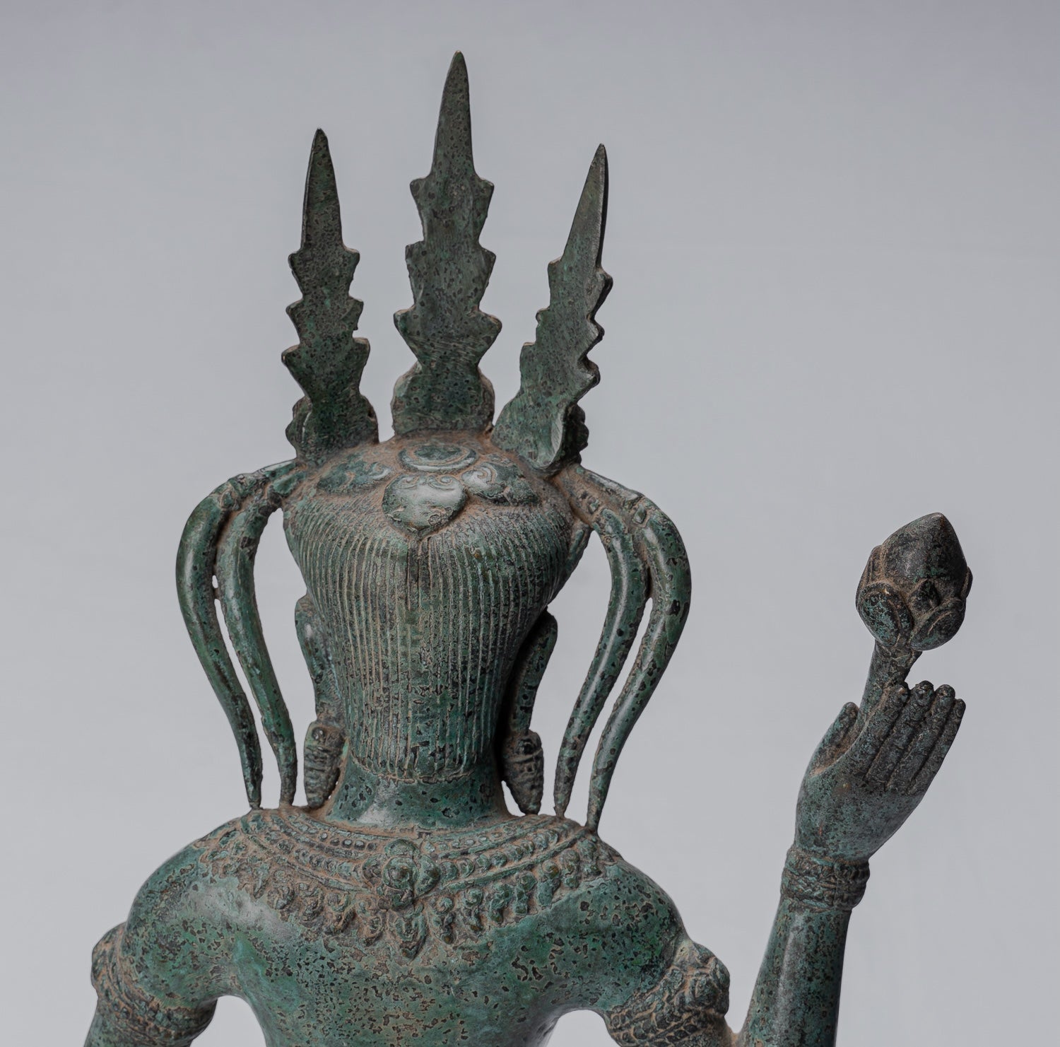 Statua Apsara - Antique Khmer in stile Khmer Bronzo Angkor Wat Apsara o Angel Statue - 62cm/25 "