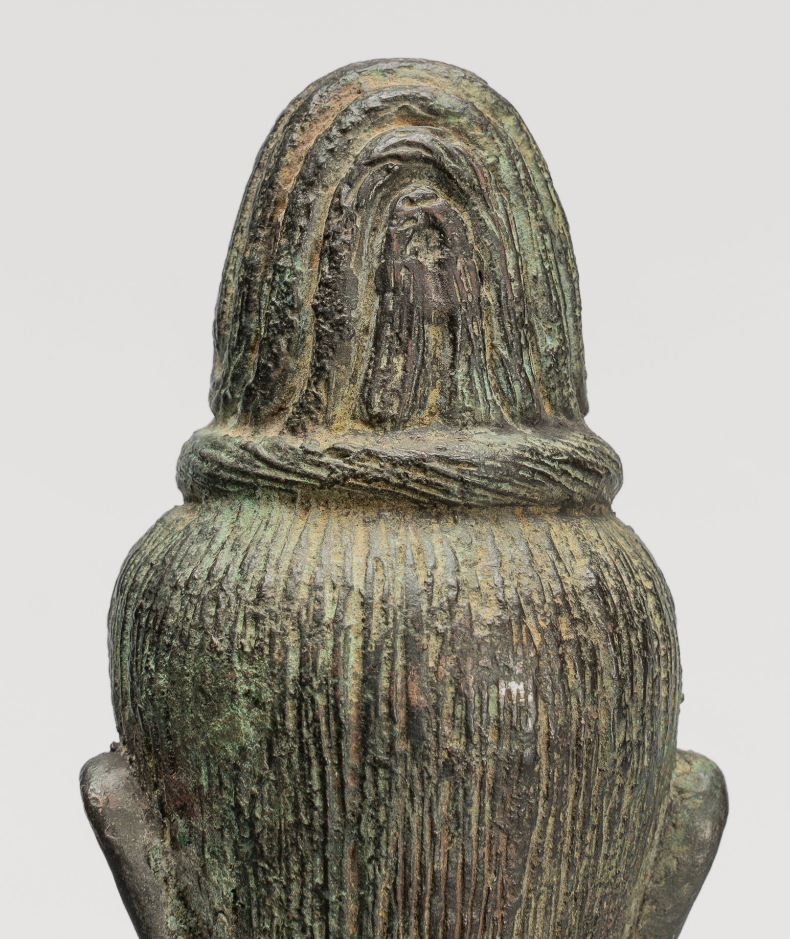 Antique Indonesian Style Javanese Majapahit Standing Bronze Lokeshvara Statue - Protector & Preserver - 44cm/18"