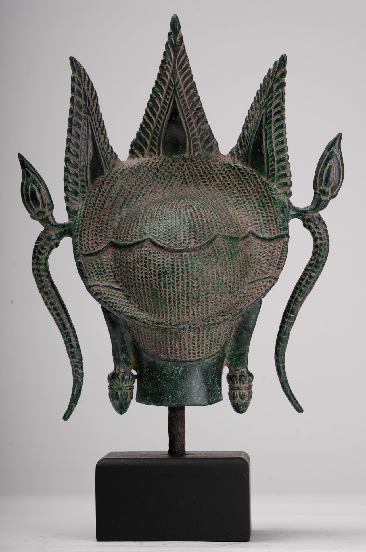 Apsara - Antique Khmer Style Bronze Angkor Wat Apsara or Angel Statue - 38cm/15"