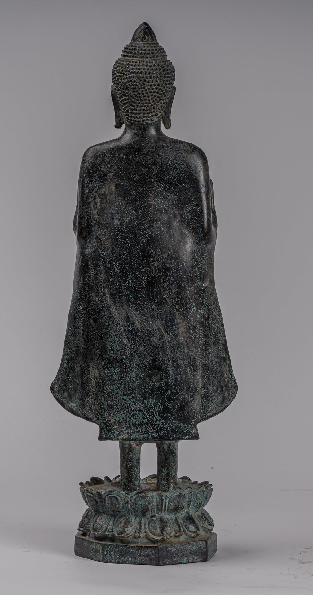 Estatua de Buda - Estatua de Budas de Buda de Bronce de Estado de Estilo Jemer Antiguo - 49cm/20 "