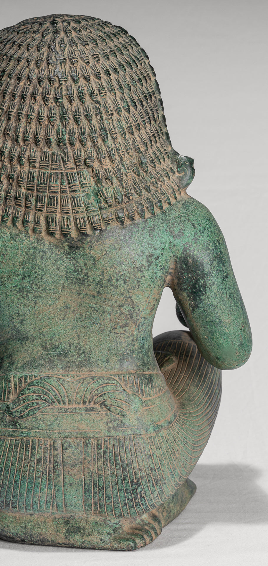 Antique Khmer Style Bronze - Vishnu Avatar - Narasimha or Narasingh - 40cm/16"