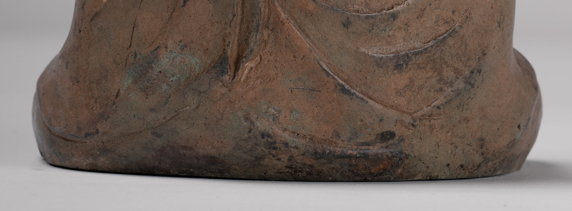 Japanese Buddha - Antique Japanese Style Bronze Seated Meditation Amitabha Buddha Statue - 18cm/7"