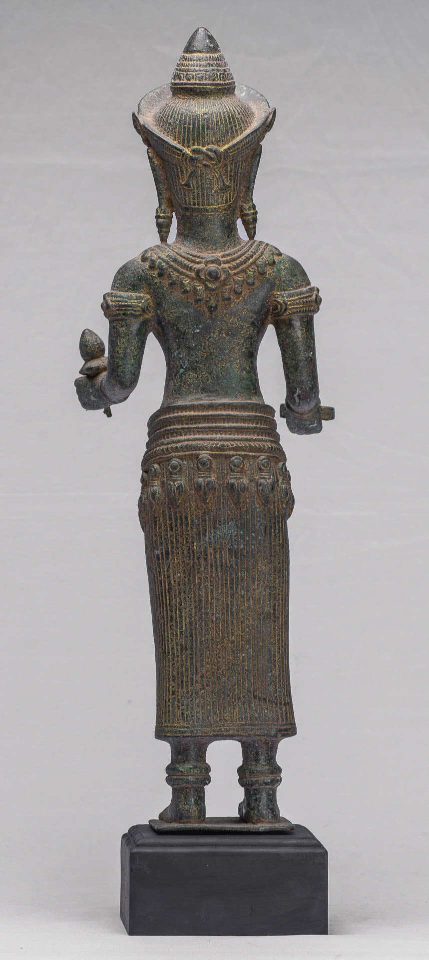 Lakshmi Statue - Antique Khmer Style Bronze Lakshmi / Devi Consort of Vishnu Statue - 54cm/22"