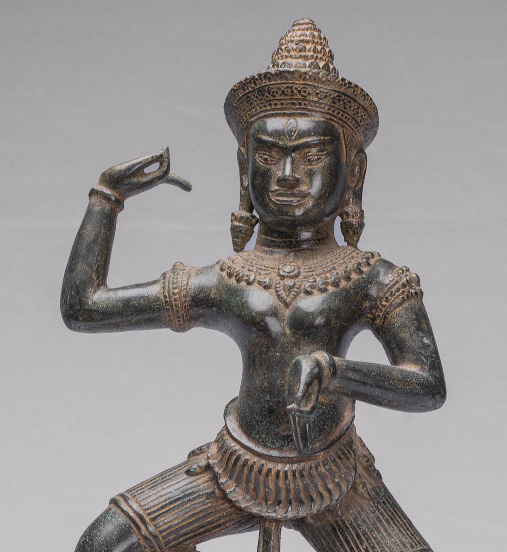 Antique Khmer Style Angkor Wat Bronze Dancing Apsara or Angel - 50cm/20"