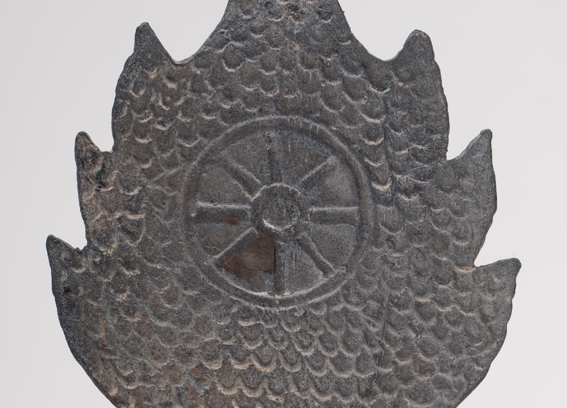 Buddha Statue - Antique Sukhothai Style Bronze Meditating Naga Buddha Statue - 21cm/8"