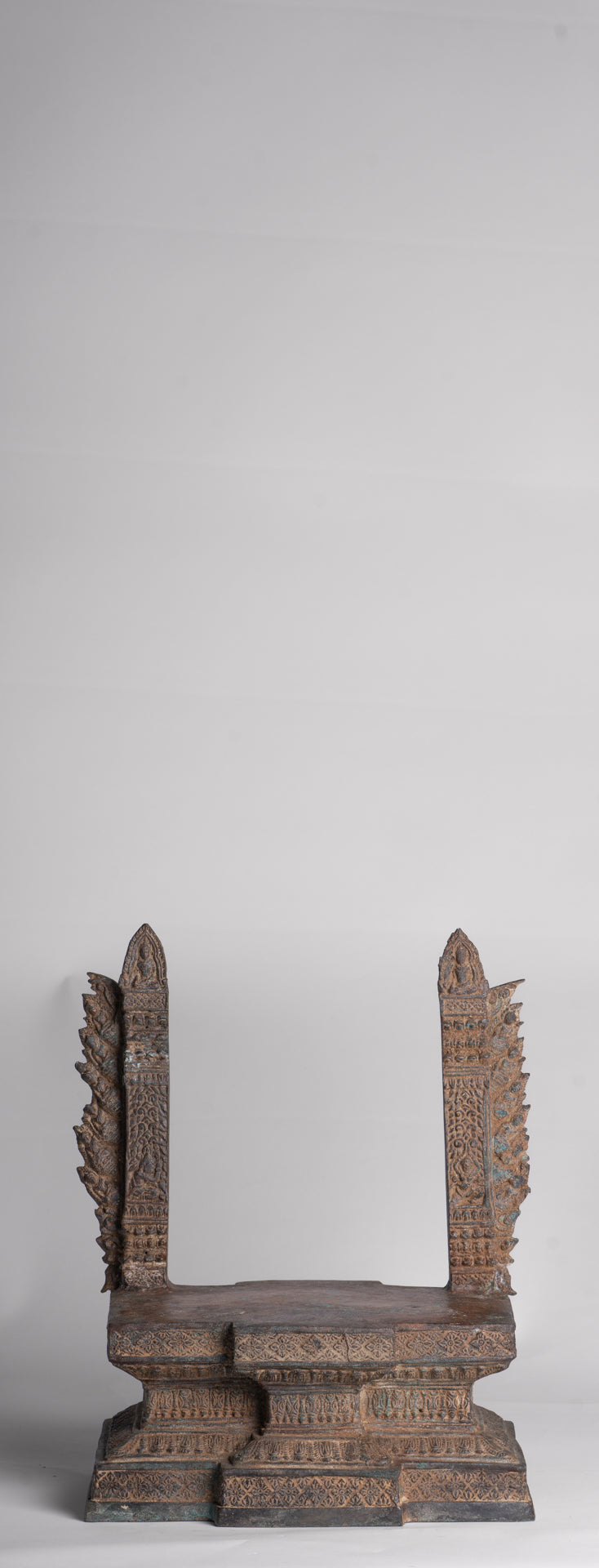 Buddha Statue - Antique Thai Style Enthroned Lopburi Meditation Buddha Statue - 94cm/38"