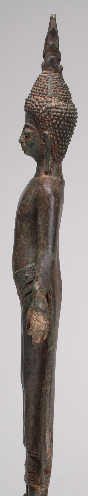 Buddha Statue - Antique Laos Style Standing Buddha Statue in Varada or Charity Mudra - 50cm/20"