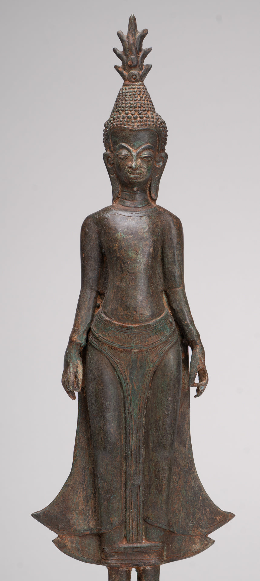 Buddha Statue - Antique Laos Style Standing Buddha Statue in Varada or Charity Mudra - 50cm/20"