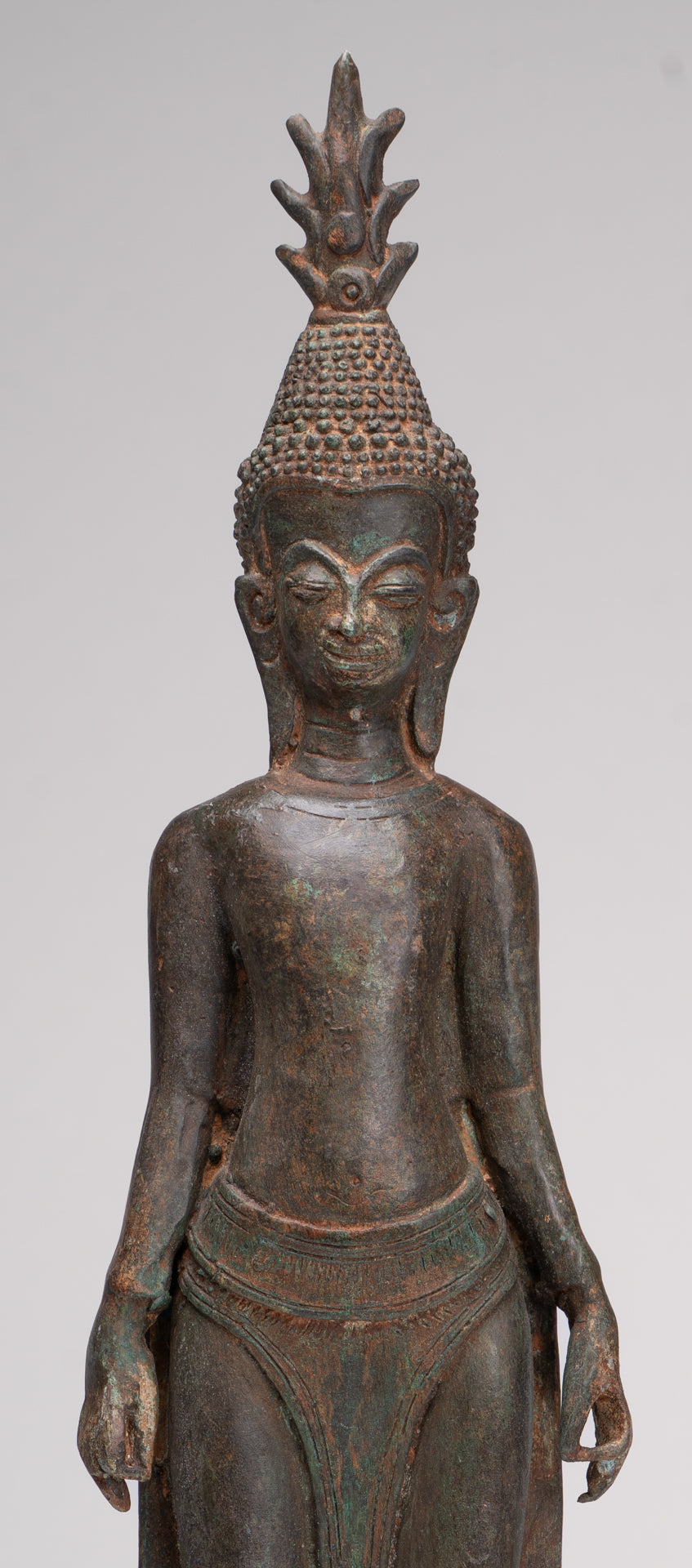 Buddha Statue - Antique Laos Style Standing Buddha Statue in Varada or Charity Mudra - 50cm/20"