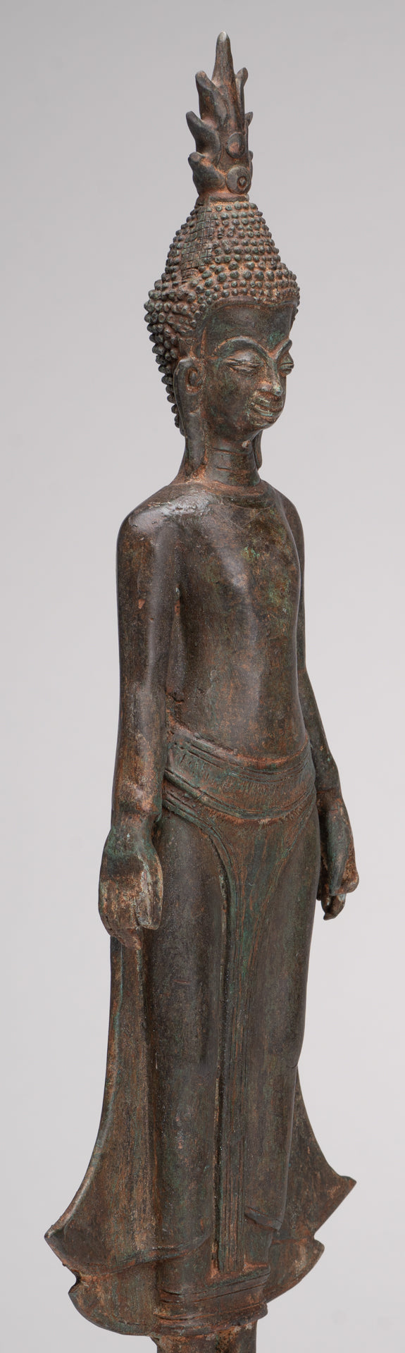 Buddha Statue - Antique Laos Style Standing Buddha Statue in Varada or Charity Mudra - 50cm/20"