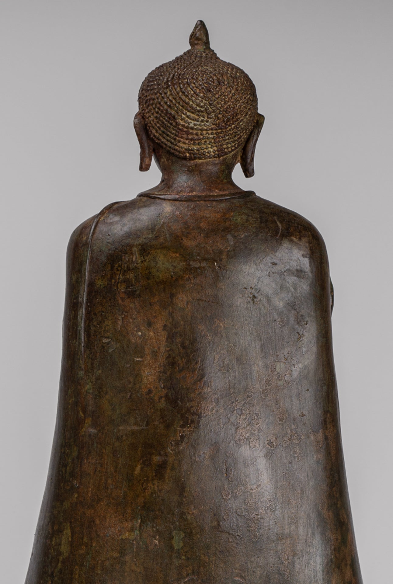 Buddha Statue - Antique Sri Lanka Style Bronze Standing Teaching Buddha Statue - 55cm/22"