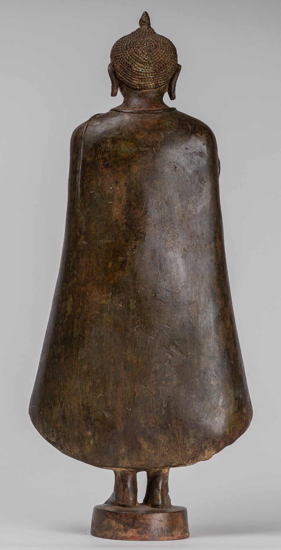 Buddha Statue - Antique Sri Lanka Style Bronze Standing Teaching Buddha Statue - 55cm/22"