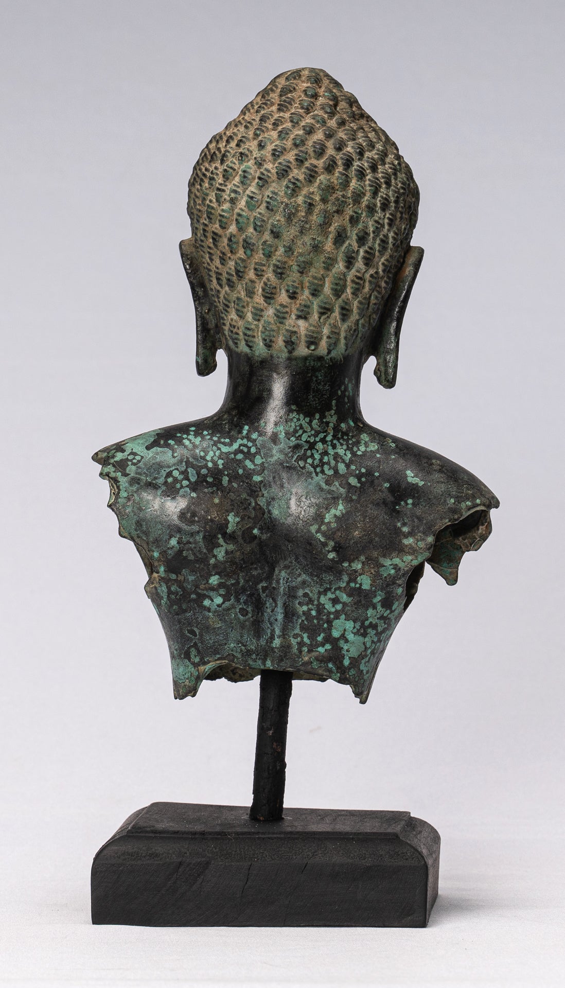 Antique Khmer Style Bronze Vishnu Torso Statue-Protecteur & Preserver-25cm/10 "