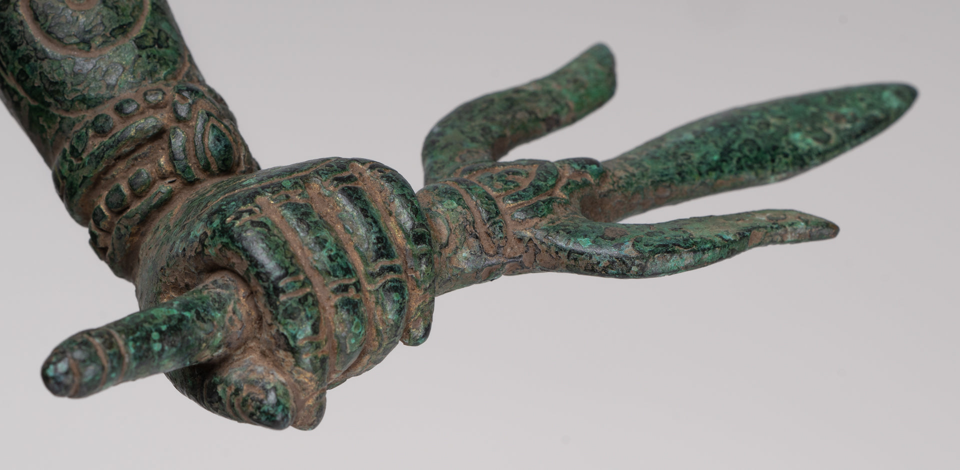 Antique Khmer Style Standing Bayon Hindu God Hanuman Statue - 40cm/16" Tall