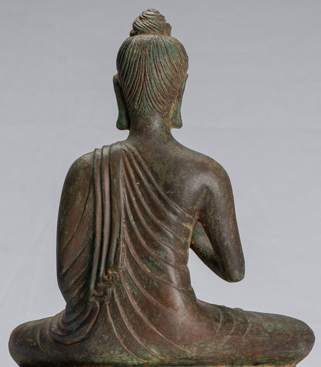 Statua del Buddha indiano - Antique Gandhara Style Bronze Insegnamento Buddha Statua - 35 cm/14 "