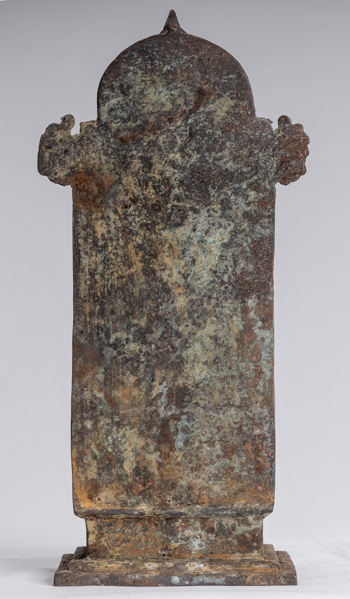 Buddha Statue - Antique Indonesian Style Bronze Javanese Protection Buddha Statue - 28cm/11"