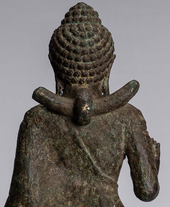 Buddha Statue-Antike indonesische Stil Javanesisch Stehen Schutz Buddha Statue-43cm/17 "