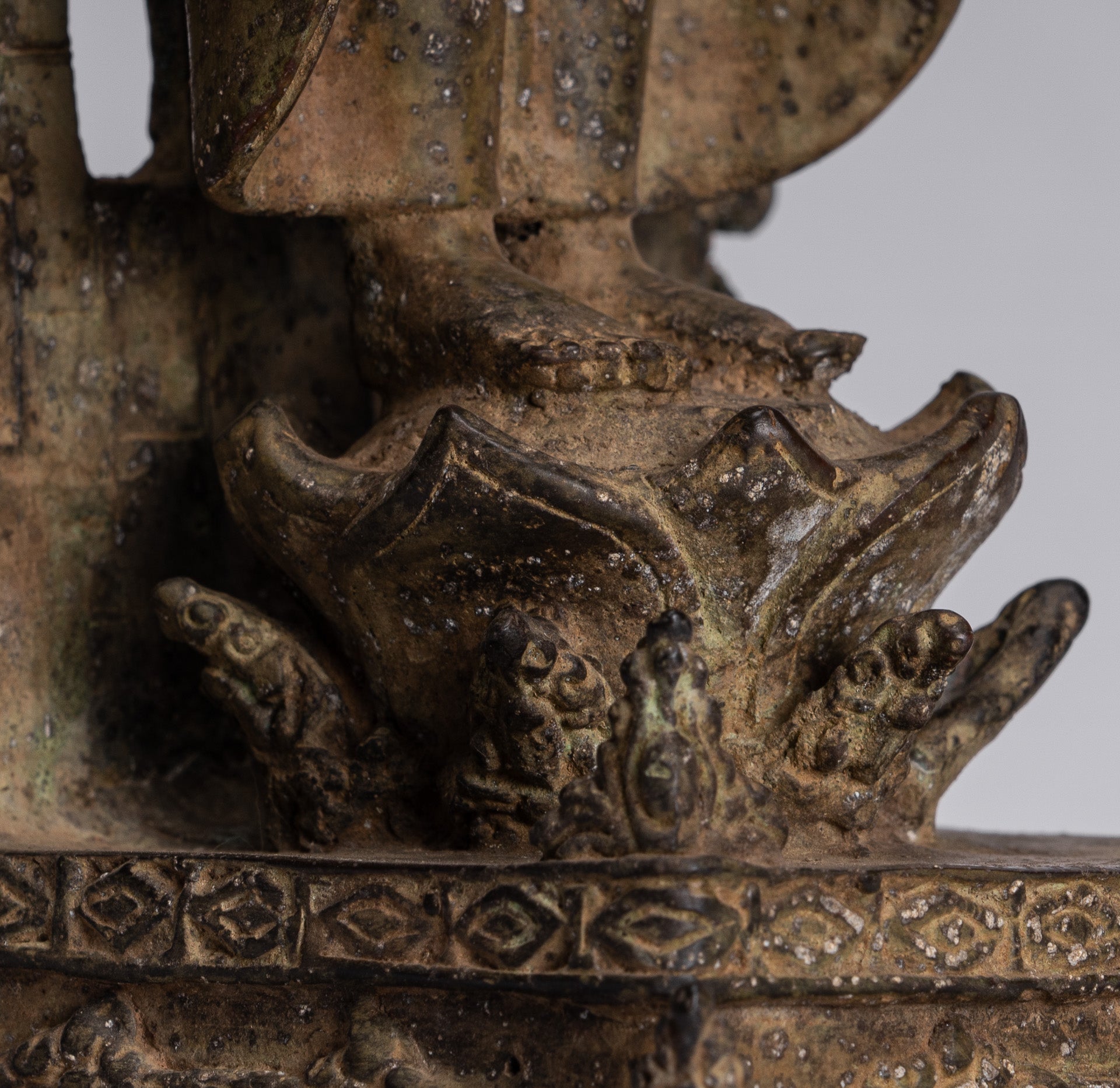 Estatua de Buda - Estatua de Buda de Buda de Java de estilo indonesio antiguo de estilo indonesio - 39 cm/16 "