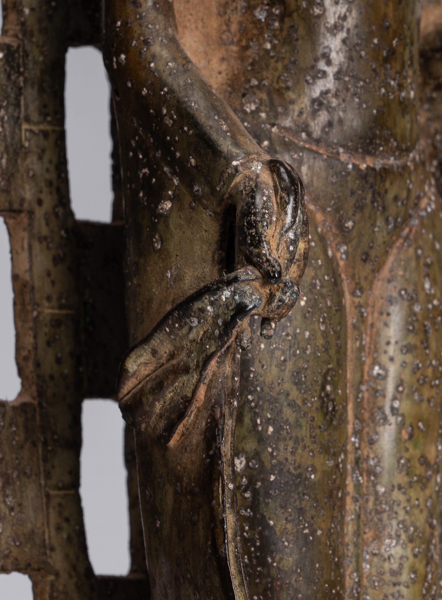 Estatua de Buda - Estatua de Buda de Buda de Java de estilo indonesio antiguo de estilo indonesio - 39 cm/16 "