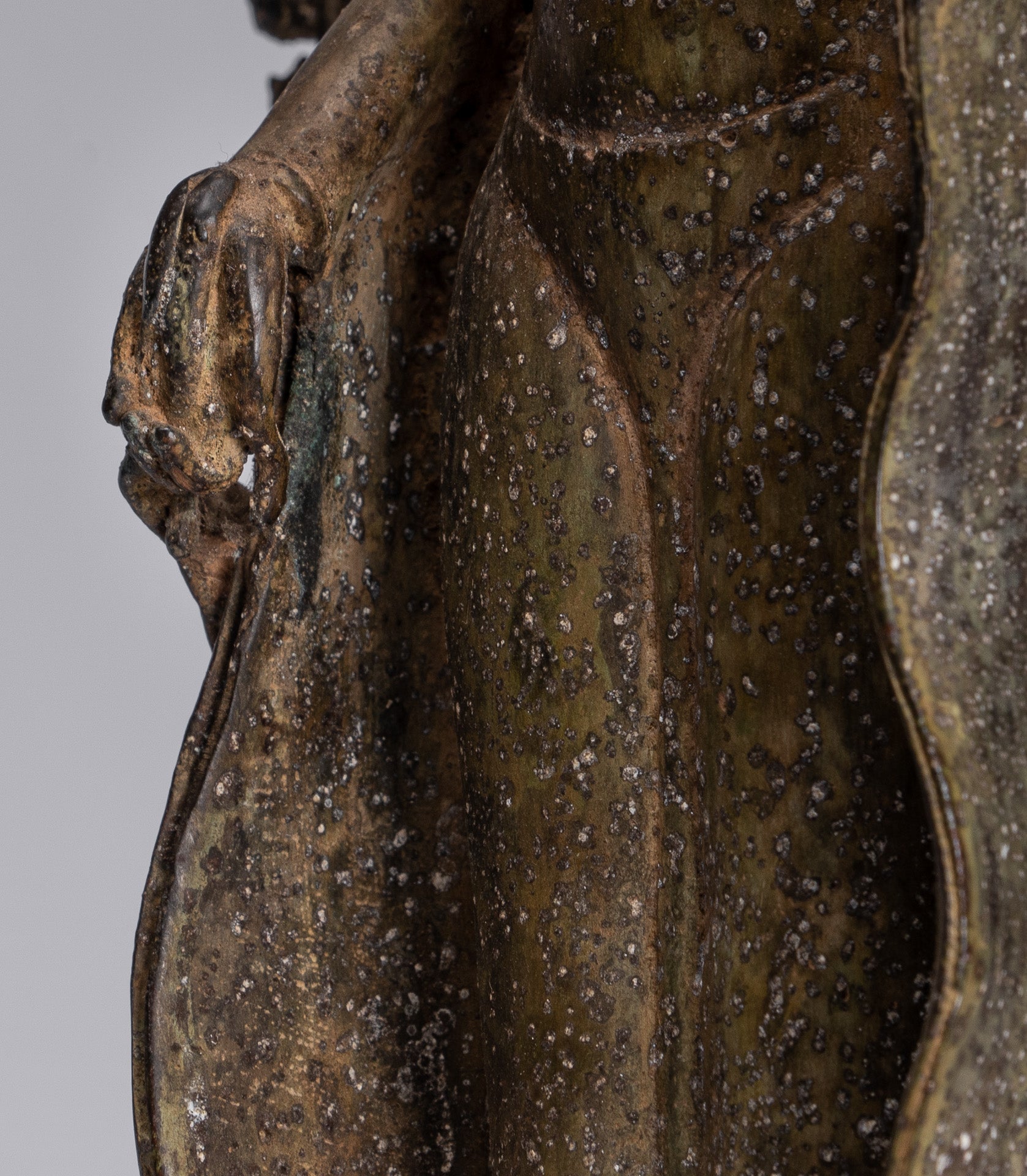 Estatua de Buda - Estatua de Buda de Buda de Java de estilo indonesio antiguo de estilo indonesio - 39 cm/16 "