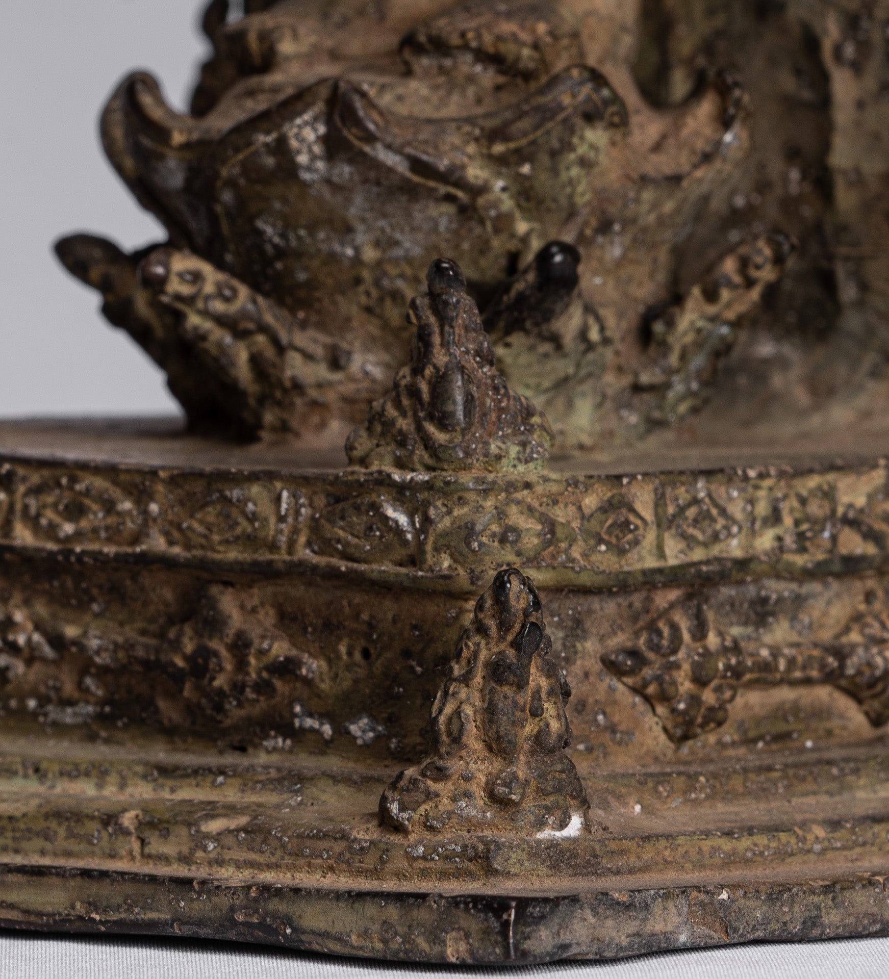 Estatua de Buda - Estatua de Buda de Buda de Java de estilo indonesio antiguo de estilo indonesio - 39 cm/16 "