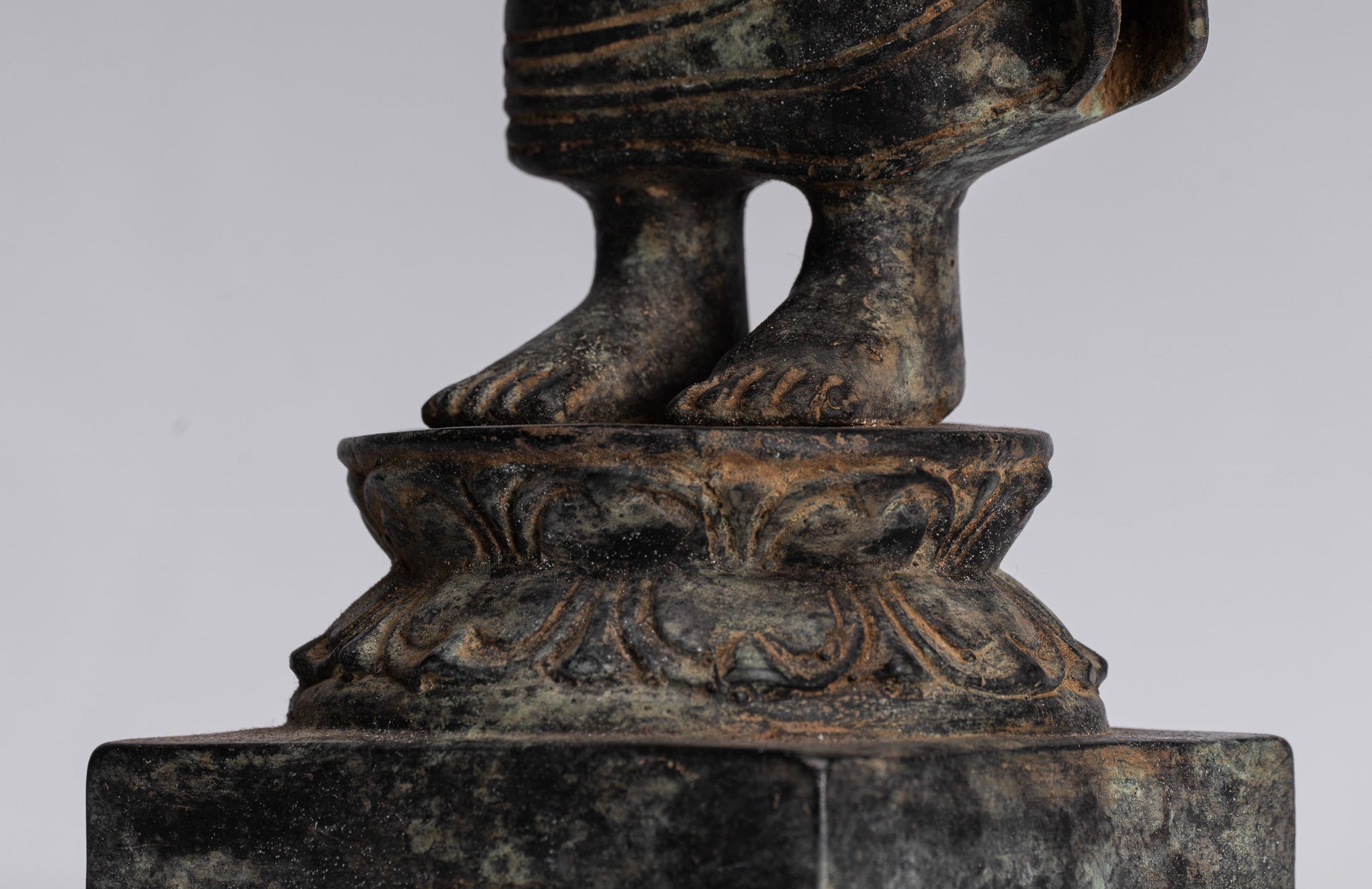 Buddha Statue - Antique Indonesian Style Bronze Javanese Teaching Buddha - 40cm/16"