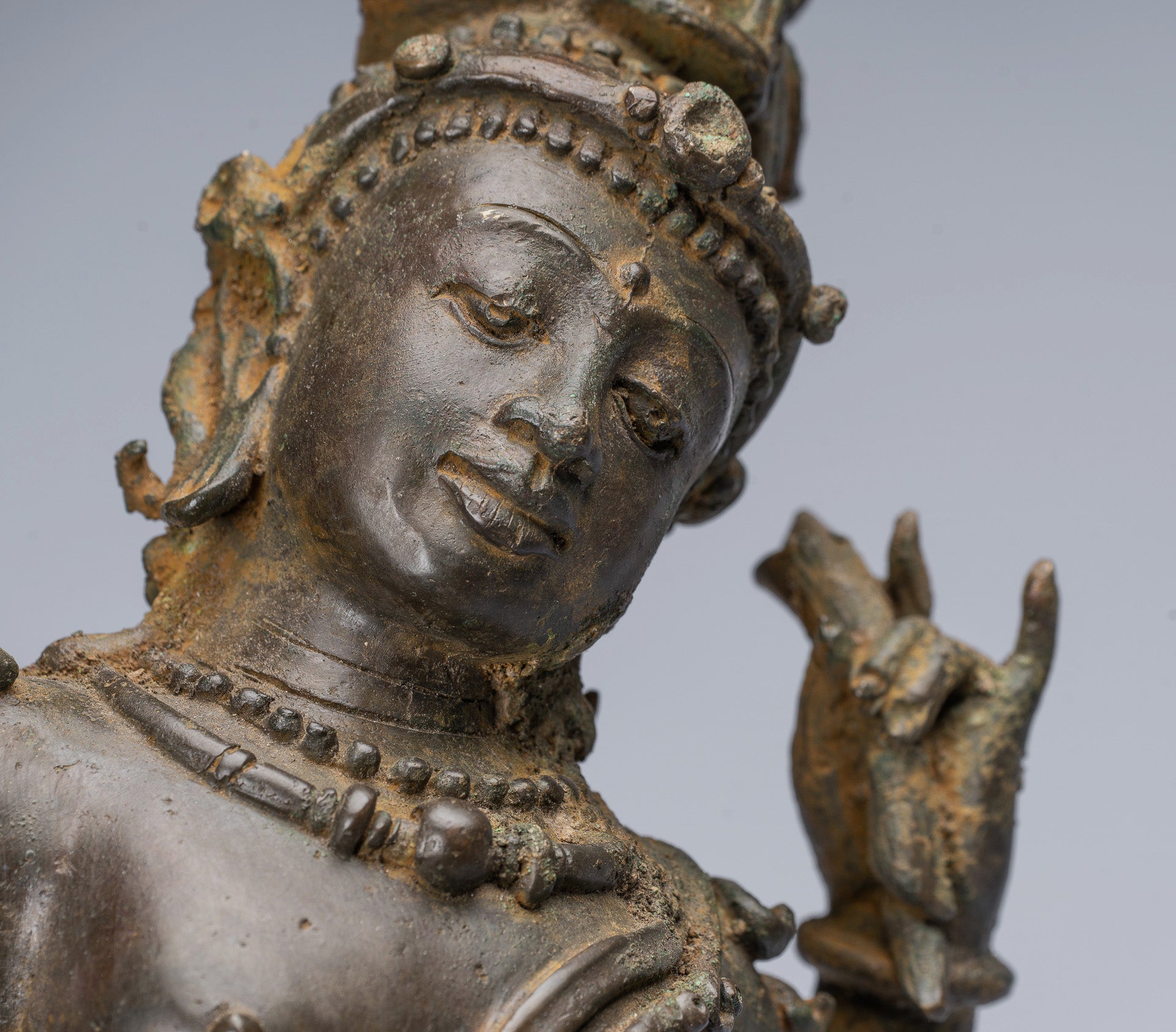 Statue de Tara - statue en bronze majapatit de style javanais ancien Devi Tara statue - 56 CM / 22 pouces