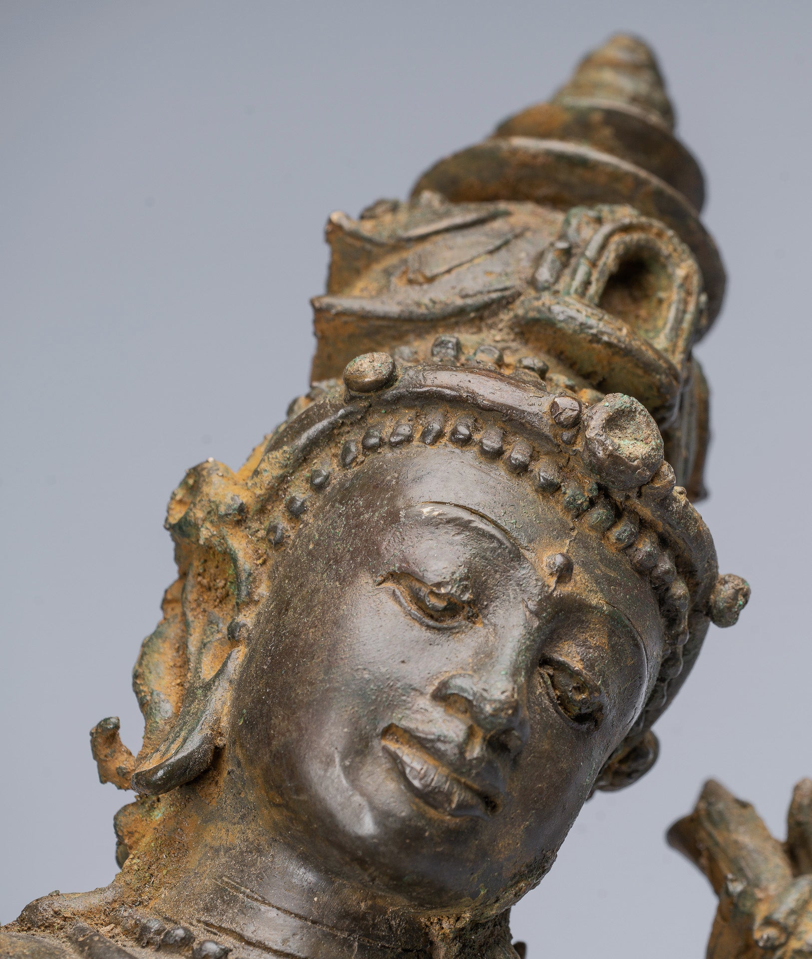 Statue de Tara - statue en bronze majapatit de style javanais ancien Devi Tara statue - 56 CM / 22 pouces