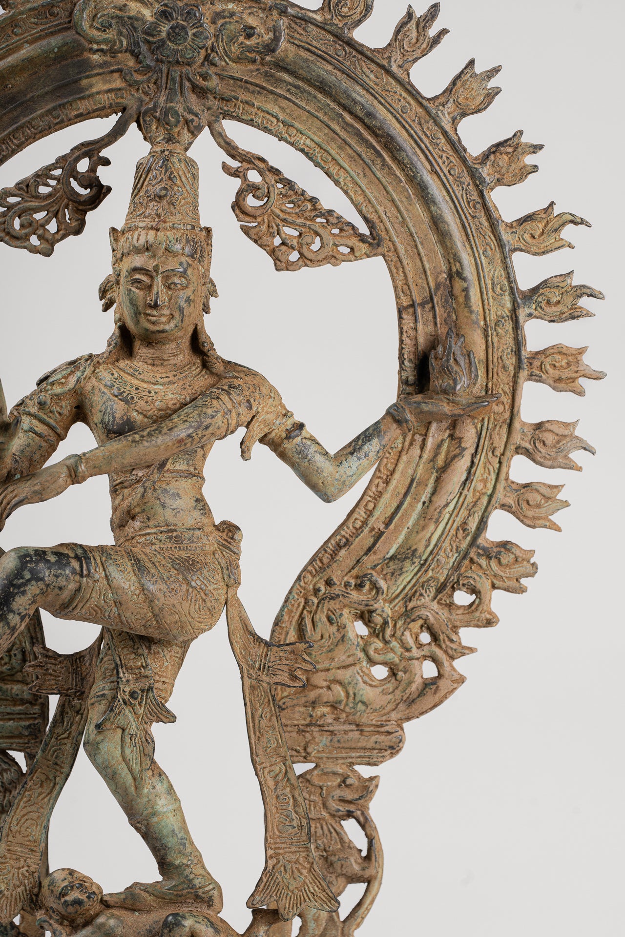Shiva Statue - Antique Javanese Style Bronze Dancing Shiva statue as Lord Nataraja - 58cm(23") Tall