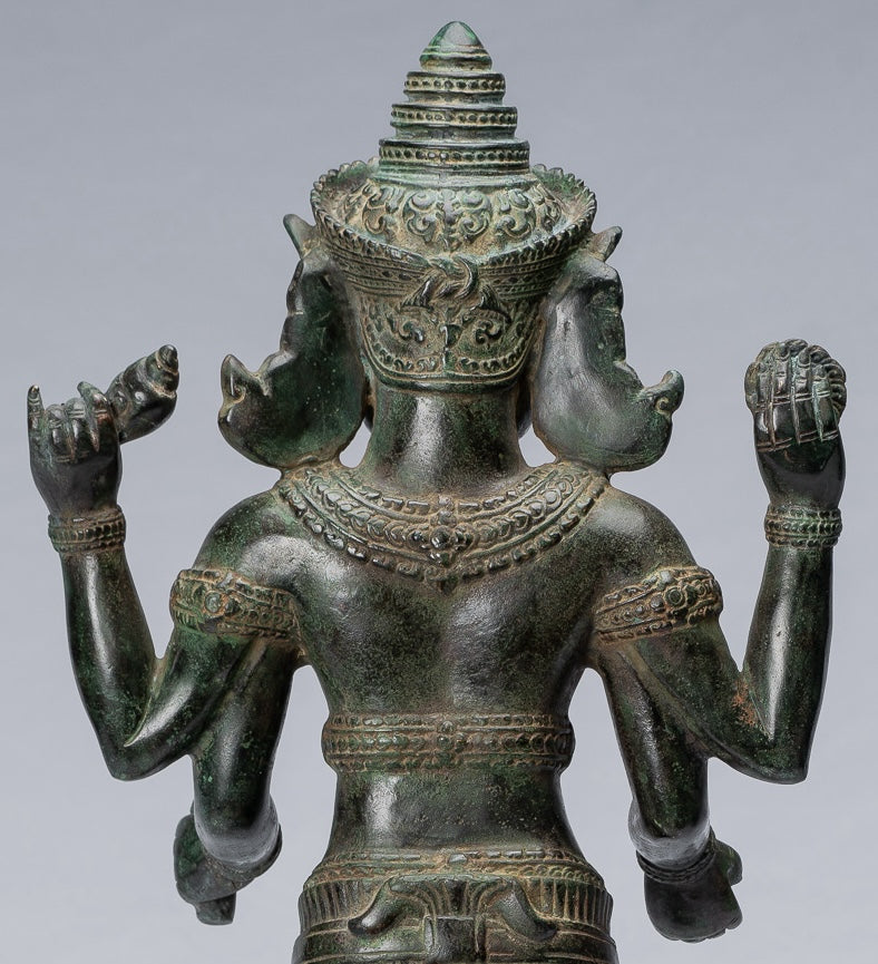 Kalkin Statue - Antique Khmer Style Standing Bronze Hayagriva Kalkin Horse of Vishnu - 55cm/22"