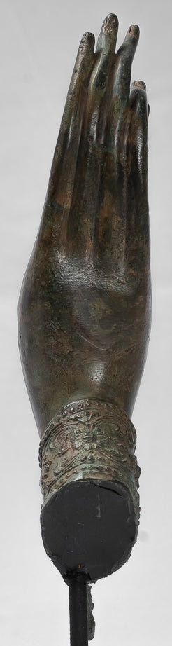 Mano de protección tailandesa de estilo tailandés antiguo montado en el sudeste asiático - 34 cm/14 "