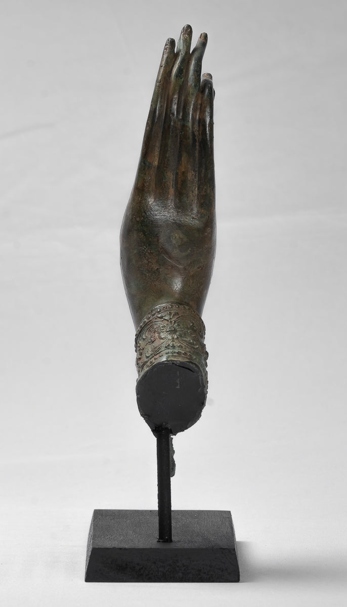 Mano de protección tailandesa de estilo tailandés antiguo montado en el sudeste asiático - 34 cm/14 "