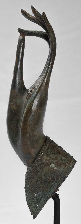 Mano de protección tailandesa de estilo tailandés antiguo montado en el sudeste asiático - 34 cm/14 "