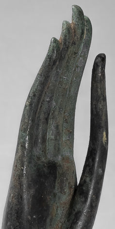 Mano de protección tailandesa de estilo tailandés antiguo montado en el sudeste asiático - 32 cm/13 "