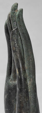 Mano de protección tailandesa de estilo tailandés antiguo montado en el sudeste asiático - 32 cm/13 "