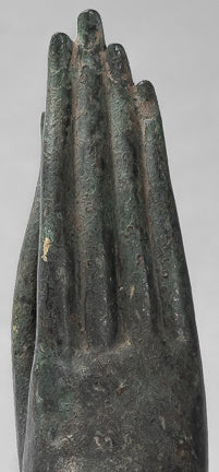 Mano de protección tailandesa de estilo tailandés antiguo montado en el sudeste asiático - 32 cm/13 "