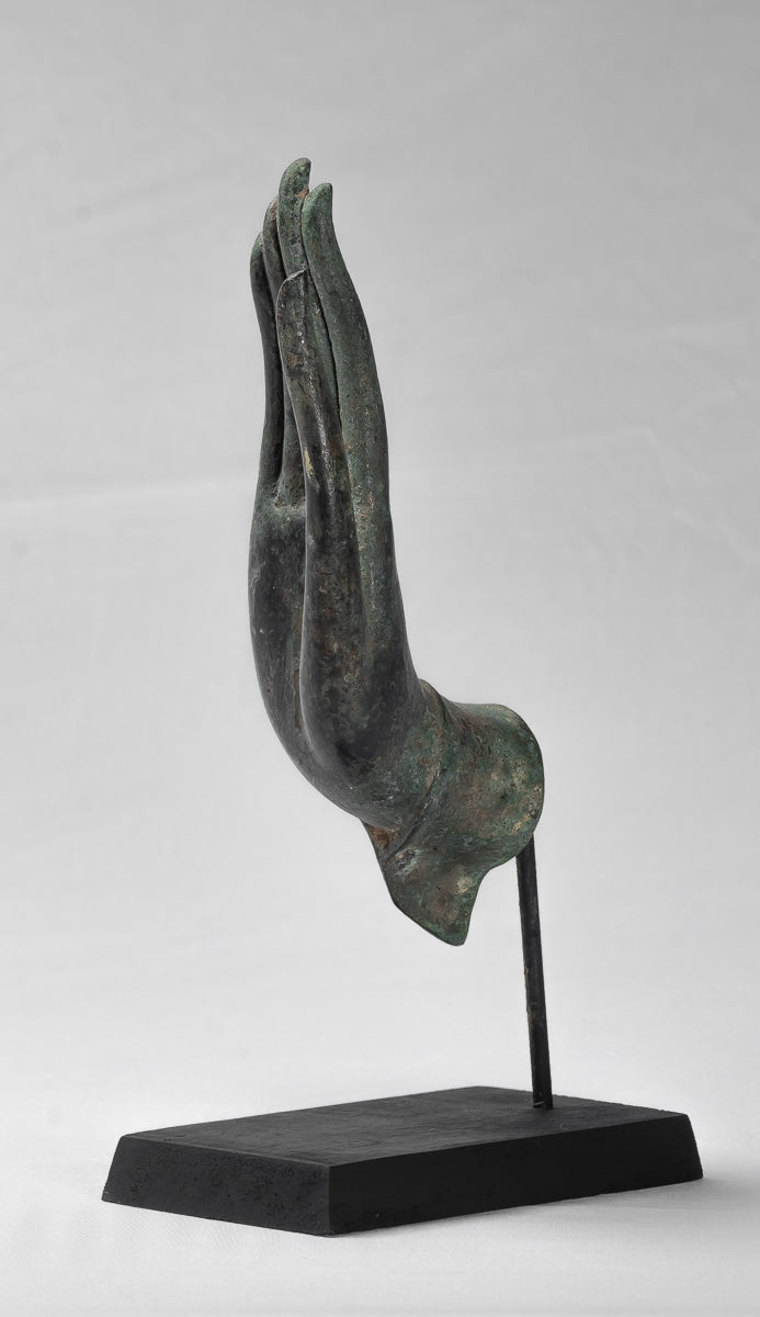 Mano de protección tailandesa de estilo tailandés antiguo montado en el sudeste asiático - 32 cm/13 "