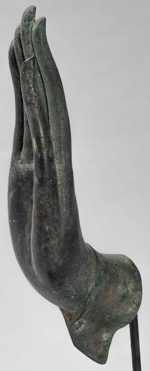 Mano de protección tailandesa de estilo tailandés antiguo montado en el sudeste asiático - 32 cm/13 "