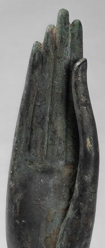 Mano de protección tailandesa de estilo tailandés antiguo montado en el sudeste asiático - 32 cm/13 "