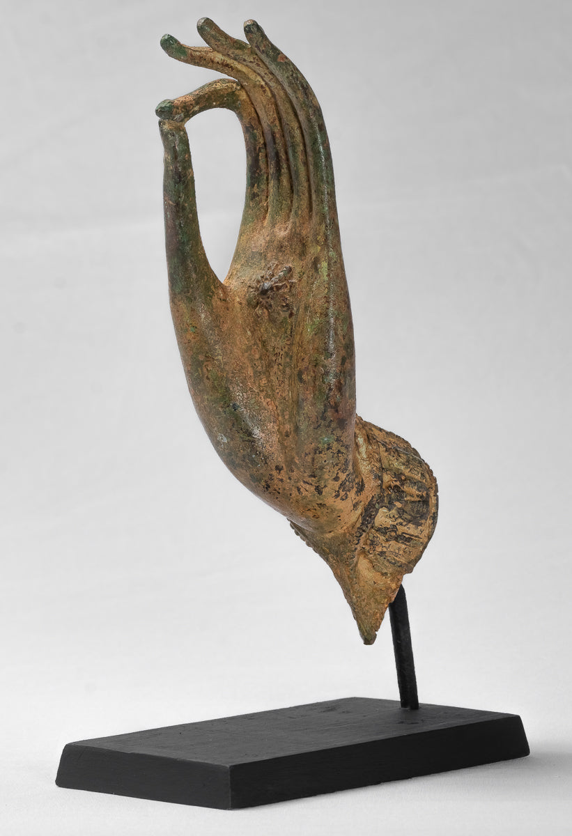 Monte Antique Thai Thai Style Southeast Asia Bronzo Thai Teaching Hand - 30 cm/13 "