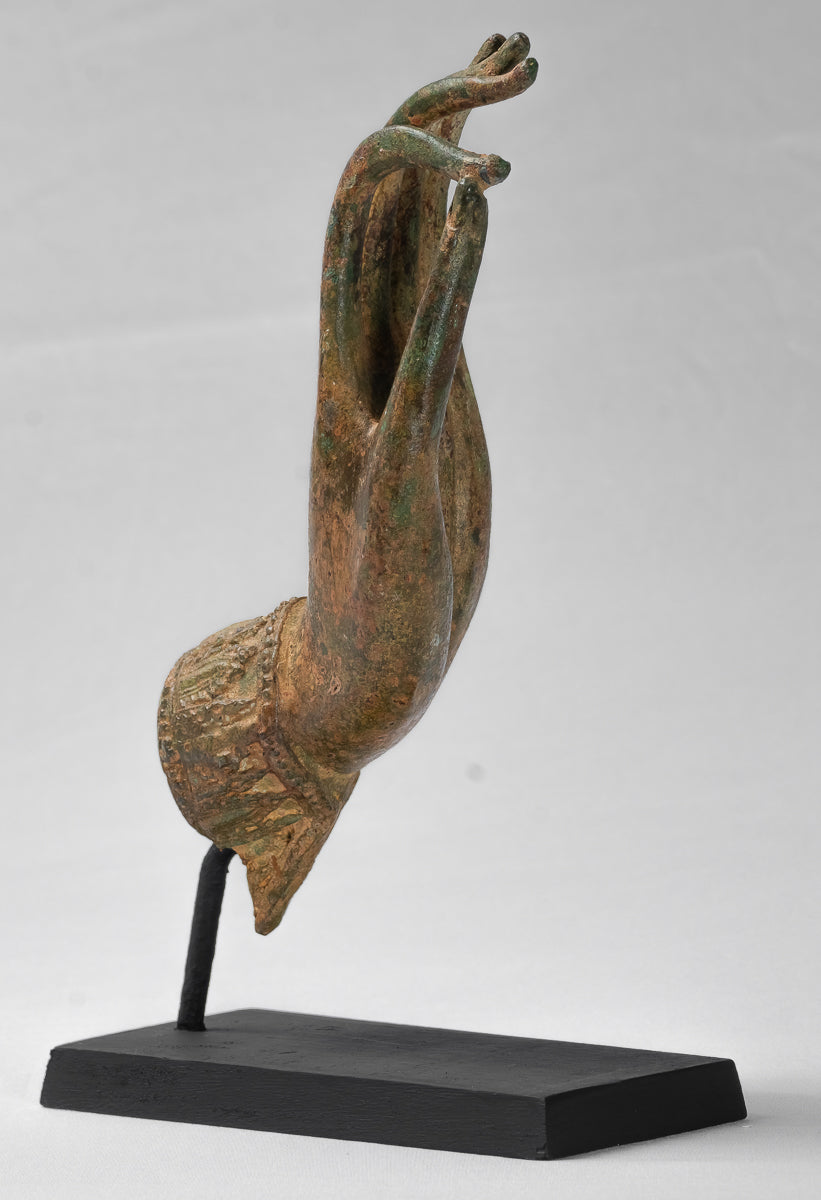 Monte Antique Thai Thai Style Southeast Asia Bronzo Thai Teaching Hand - 30 cm/13 "